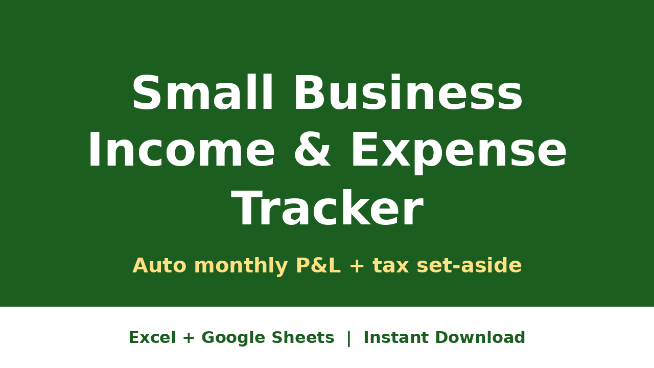 Small Business Expense Tracker preview