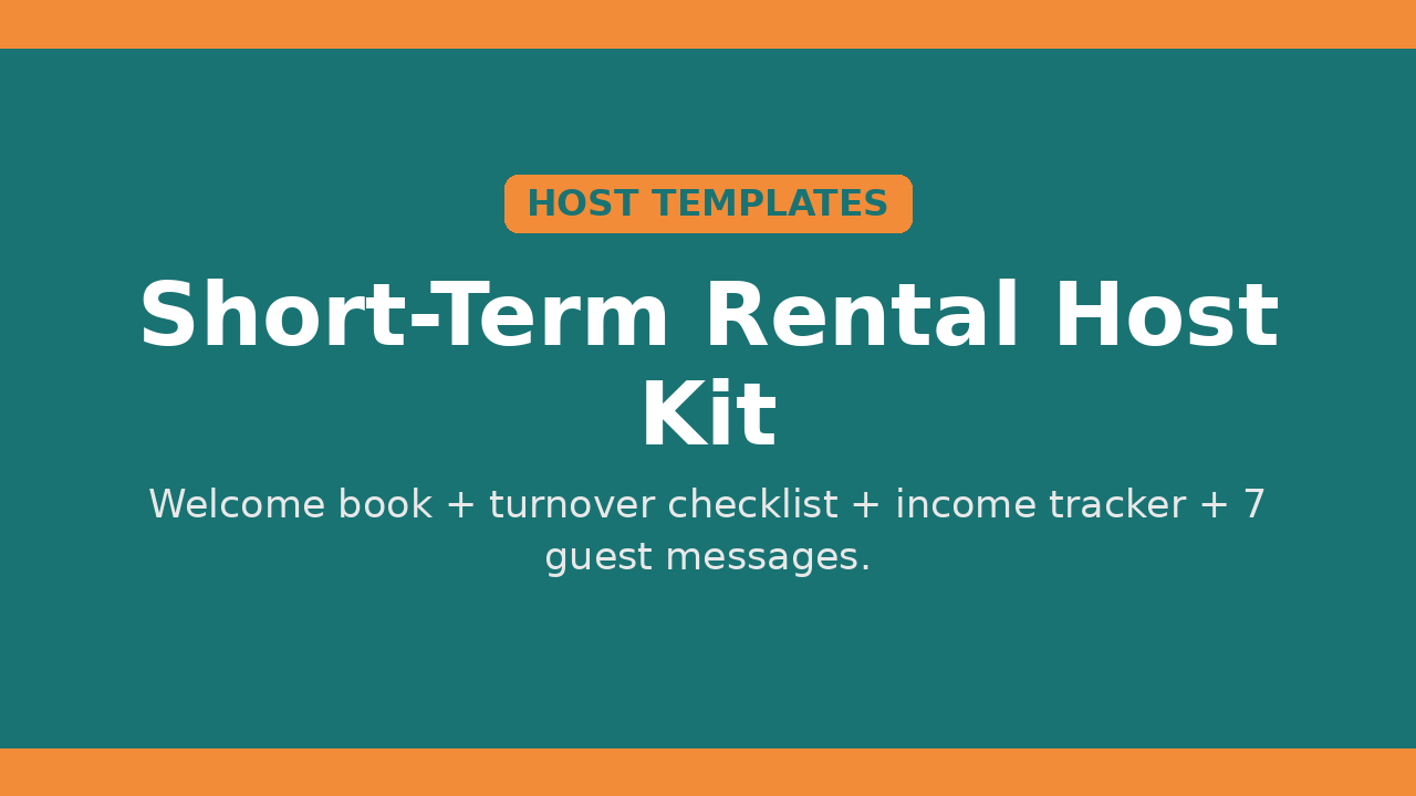 Short-Term Rental Host Kit preview